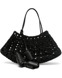 Magda Butrym - Sac Cabas En Crochet À Pendentif Fleur - Lyst