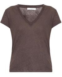 IRO - Linnen T-Shirt - Lyst