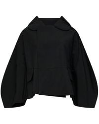 Comme des Garçons - Cropped Balloon-Sleeve Wool Jacket - Lyst