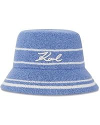 KARL LAGERFELD - Signature Knit Bucket Hat - Lyst