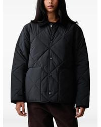 Barbour - Diamond-Quilted Corduroy-Collar Jacket - Lyst