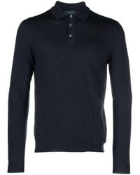 Zanone - Mélange Fine-knit Polo Shirt - Lyst
