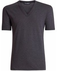Dolce & Gabbana - V-neck Short-sleeved T-shirt - Lyst