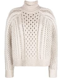 Brunello Cucinelli - Chic Long Sleeve Cyclist Knitwear For - Lyst