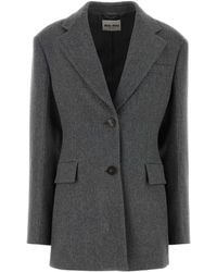 Miu Miu - Dark Wool Blazer - Lyst
