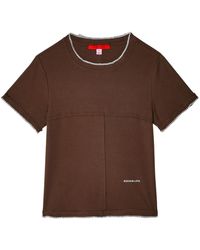 Eckhaus Latta - Contrasting-trim Panelled T-shirt - Lyst