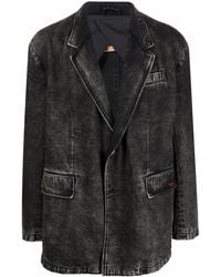DIESEL - D-Blaz Single-Breasted Denim Blazer - Lyst