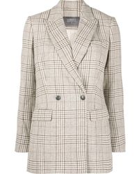 Lorena Antoniazzi - Karierter Blazer Mit Patch - Lyst