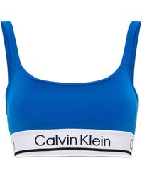 Calvin Klein - Sujetador deportivo con banda del logo - Lyst