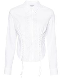 Marine Serre - Regenerated Household Linen Shirt - Women's - Viscose/acetate/cotton/spandex/elastane - Lyst