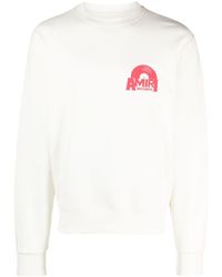 Amiri - Logo-print Crew-neck Sweatshirt - Lyst