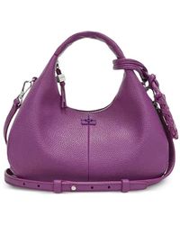 Ganni - Mini Sac Cabas Hobo En Cuir À Fini Grainé - Lyst