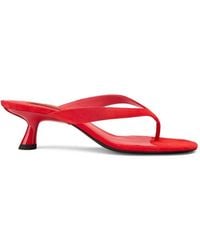 Simon Miller - Beep Suede Kitten-Heel Sandals - Lyst