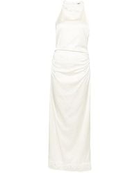 ROTATE BIRGER CHRISTENSEN - Lace-Trim Ruched Maxi Dress - Lyst
