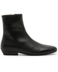 Marsèll - Calf Leather Side-Zip Ankle Boots - Lyst
