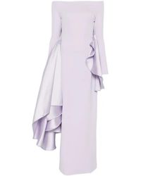 Solace London - Kiana Off-Shoulder Maxi Dress - Lyst
