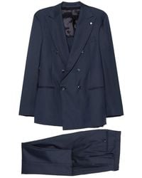 Luigi Bianchi - Double-Breasted Peaked-Lapel Suit - Lyst