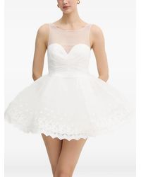 Bardot - Hilda Tüll-Minikleid Mit Spitzenbesatz - Lyst