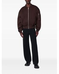 Entire studios Moto Bomber Jacket in Black for Men | Lyst