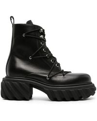 Off-White c/o Virgil Abloh - Tractor Motor Lace Boots - Lyst