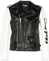 COMME DES GARÇON BLACK - コントラストスリーブ ボンバージャケット - Lyst