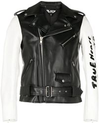 COMME DES GARÇON BLACK - Chaqueta Biker Con Mangas En Contraste - Lyst