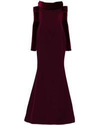 Rhea Costa - Raven Crepe Gown - Lyst