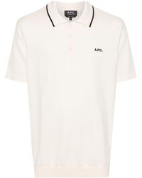 A.P.C. - Flynn Cotton Polo Shirt - Lyst