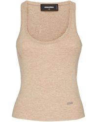 DSquared² - Sleeveless Knit Top - Lyst