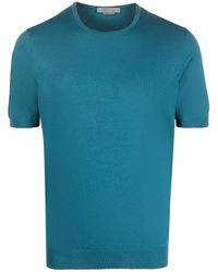 Corneliani - Silk-Cotton Short-Sleeve T-Shirt - Lyst