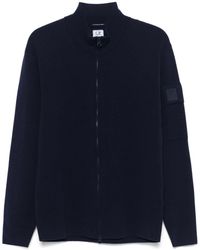 C.P. Company - Metropolis Series Extra Fine Merino Wool Zipped Cardigan - Lyst