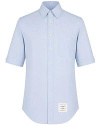 Thom Browne - Rwb Grosgrain Short-Sleeve Shirt - Lyst