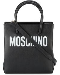 Moschino - Logo Print Shoulder Bag - Lyst