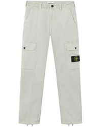 Stone Island - Trainingsbroek Met Logo-Patch En Cargo-Zakken - Lyst