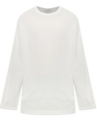 Yohji Yamamoto - Round-Neck Long-Sleeve Top - Lyst