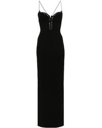 Ludovic de Saint Sernin - Cleavage Crepe Maxi Dress - Lyst