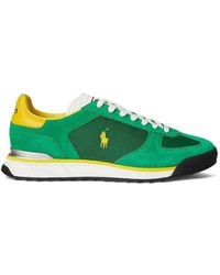 Polo Ralph Lauren - Varick Suede Nylon Sporty Trainers - Lyst