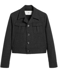 Ami Paris - Buttoned Military Jacket - Lyst