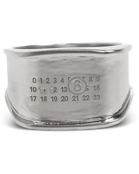 MM6 by Maison Margiela - Logo-Engraved Signet Ring - Lyst