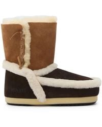 Moon Boot - EVX Stiefel aus Wildleder mit Shearling - Lyst