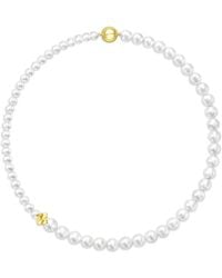 Tasaki - 18K M/G Square Leaf Pearl Necklace - Lyst