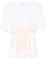 Pushbutton - Lace Layered T-Shirt - Lyst