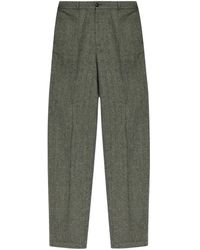 Moncler - Pantalones De Vestir Con Motivo Pied De Poule - Lyst