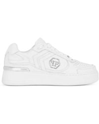 Philipp Plein - Pit-$Top Deer Print Leather Sneakers - Lyst