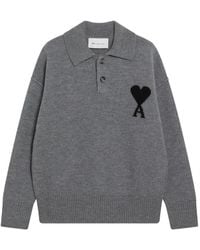 Ami Paris - Polo À Logo Ami De Coeur - Lyst