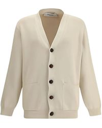 Golden Goose - Ribbed Back-Logo Cardigan - Lyst