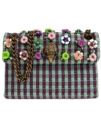 Kurt Geiger - Mini Kensington Floral-Embellished Shoulder Bag - Lyst
