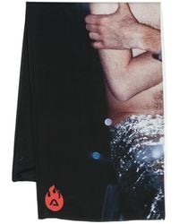 Acne Studios - Schal Mit Foto-Print - Lyst
