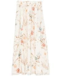 Eleventy - Floral Maxi Skirt - Lyst