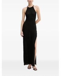 Bardot - Larissa Halterneck Side-Slits Maxi Dress - Lyst